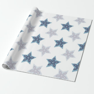 Ditsy-Schneeflocken-Muster Hintergrundtexturen Geschenkpapier