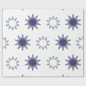 Ditsy-Schneeflocken-Muster Hintergrundtexturen Geschenkpapier (Flach)