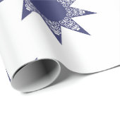Ditsy-Schneeflocken-Muster Hintergrundtexturen Geschenkpapier (Rolleneckpunkt)