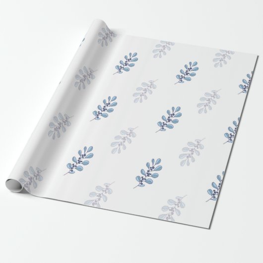 Ditsy-Schneeflocken-Muster Hintergrundtexturen Geschenkpapier (Ungerollt)