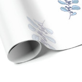 Ditsy-Schneeflocken-Muster Hintergrundtexturen Geschenkpapier (Rolleneckpunkt)