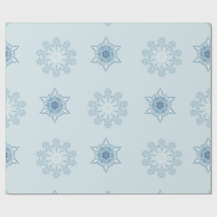 Ditsy-Schneeflocken-Muster Hintergrundtexturen Geschenkpapier