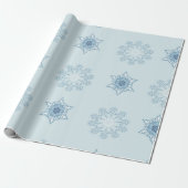 Ditsy-Schneeflocken-Muster Hintergrundtexturen Geschenkpapier (Ungerollt)