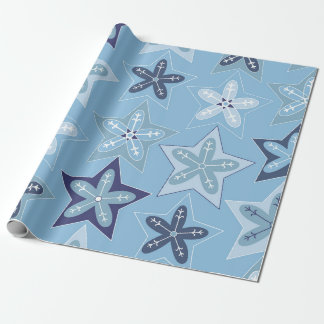 Ditsy-Schneeflocken-Muster Hintergrundtexturen Geschenkpapier