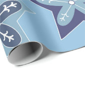 Ditsy-Schneeflocken-Muster Hintergrundtexturen Geschenkpapier (Rolleneckpunkt)