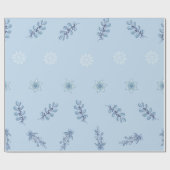 Ditsy-Schneeflocken-Muster Hintergrundtexturen Geschenkpapier (Flach)