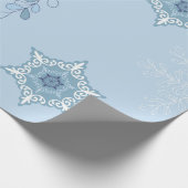 Ditsy-Schneeflocken-Muster Hintergrundtexturen Geschenkpapier (Ecke)