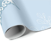 Ditsy-Schneeflocken-Muster Hintergrundtexturen Geschenkpapier (Rolleneckpunkt)