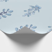 Ditsy-Schneeflocken-Muster Hintergrundtexturen Geschenkpapier (Ecke)