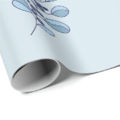 Ditsy-Schneeflocken-Muster Hintergrundtexturen Geschenkpapier (Rolleneckpunkt)