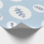 Ditsy-Schneeflocken-Muster Hintergrundtexturen Geschenkpapier (Ecke)