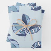 Ditsy-Schneeflocken-Muster Hintergrundtexturen Geschenkpapier Set (Beispiel)