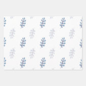 Ditsy-Schneeflocken-Muster Hintergrundtexturen Geschenkpapier Set (Vorderseite 3)