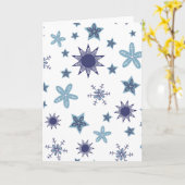 Ditsy-Schneeflocken-Muster Hintergrundtexturen Karte (Gelbe Blume)