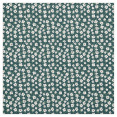 Ditsy Schwarz-Weiß-Blume Muster Stoff (Muster)