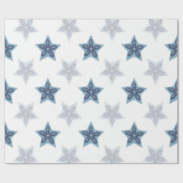 Ditsy Snowflake pattern backgrounds textures Geschenkpapier