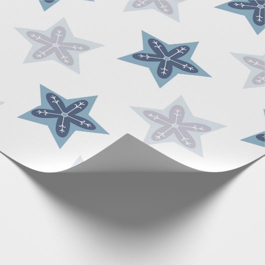 Ditsy Snowflake pattern backgrounds textures Geschenkpapier (Ecke)
