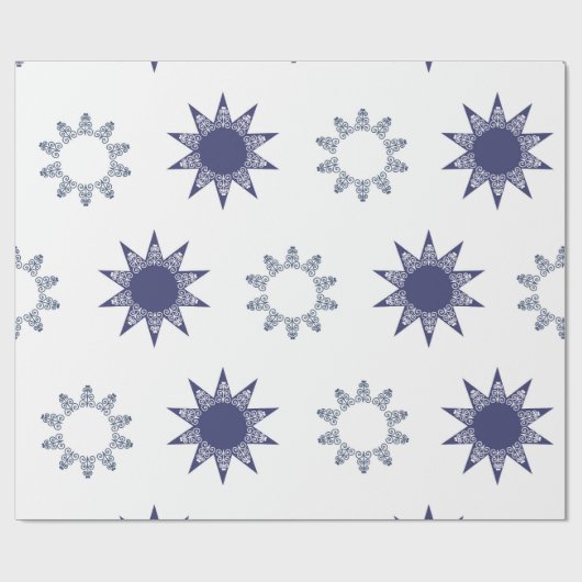 Ditsy Snowflake pattern backgrounds textures Geschenkpapier (Flach)