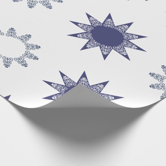 Ditsy Snowflake pattern backgrounds textures Geschenkpapier (Ecke)
