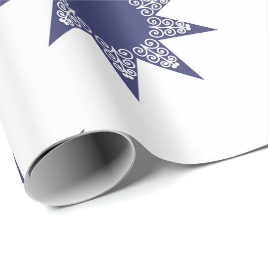 Ditsy Snowflake pattern backgrounds textures Geschenkpapier (Rolleneckpunkt)