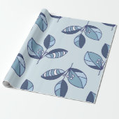 Ditsy Snowflake pattern backgrounds textures Geschenkpapier (Ungerollt)