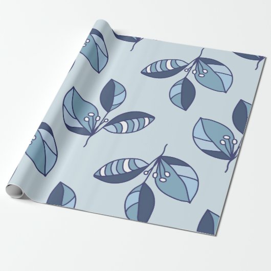 Ditsy Snowflake pattern backgrounds textures Geschenkpapier (Ungerollt)