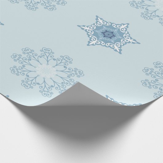 Ditsy Snowflake pattern backgrounds textures Geschenkpapier (Ecke)