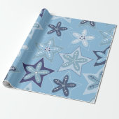 Ditsy Snowflake pattern backgrounds textures Geschenkpapier (Ungerollt)