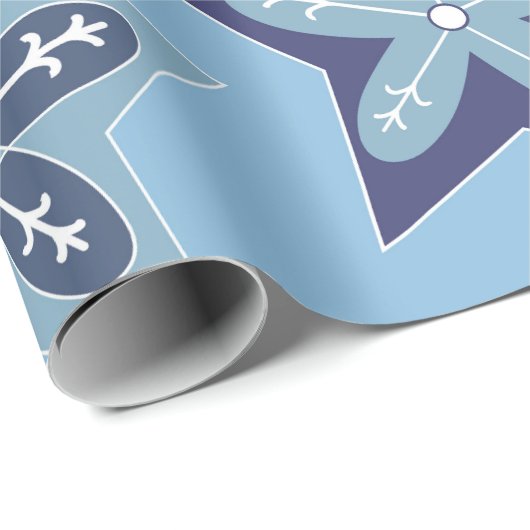 Ditsy Snowflake pattern backgrounds textures Geschenkpapier (Rolleneckpunkt)