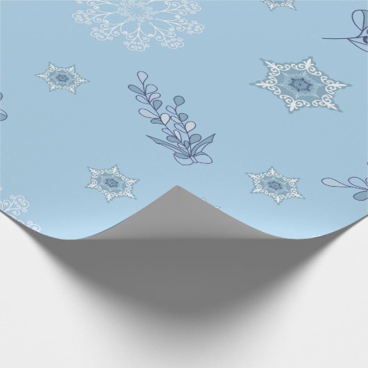 Ditsy Snowflake pattern backgrounds textures Geschenkpapier (Ecke)