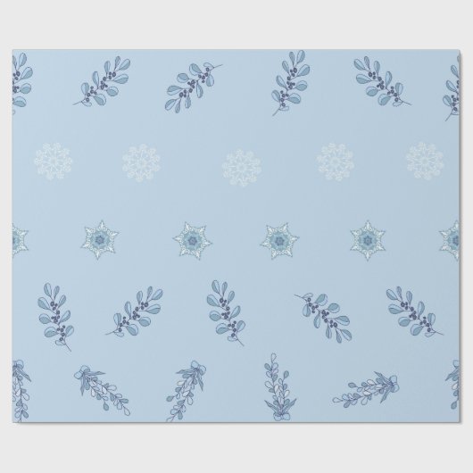 Ditsy Snowflake pattern backgrounds textures Geschenkpapier (Flach)