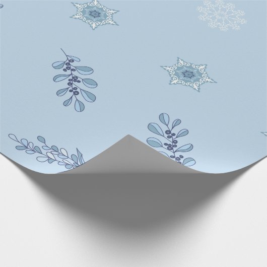 Ditsy Snowflake pattern backgrounds textures Geschenkpapier (Ecke)