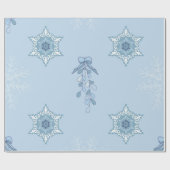 Ditsy Snowflake pattern backgrounds textures Geschenkpapier (Flach)
