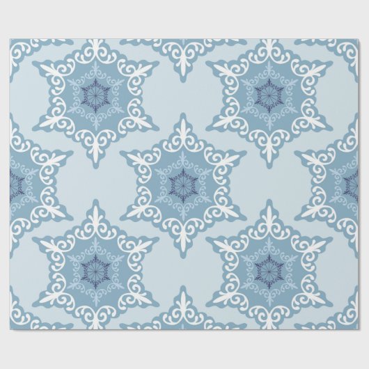 Ditsy Snowflake pattern backgrounds textures Geschenkpapier (Flach)