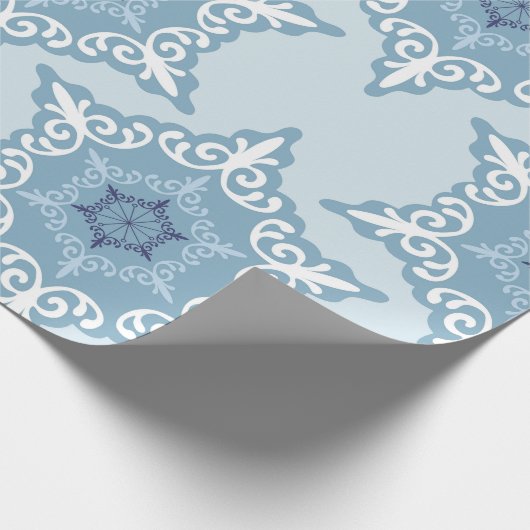 Ditsy Snowflake pattern backgrounds textures Geschenkpapier (Ecke)