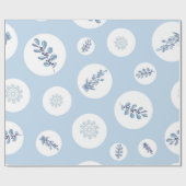Ditsy Snowflake pattern backgrounds textures Geschenkpapier (Flach)