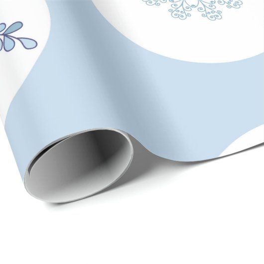 Ditsy Snowflake pattern backgrounds textures Geschenkpapier (Rolleneckpunkt)