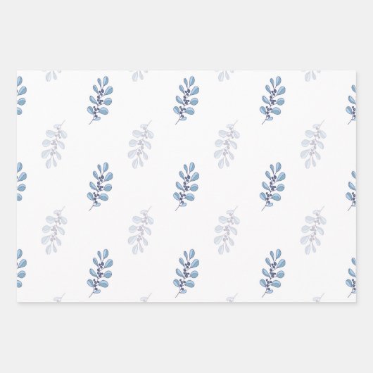 Ditsy Snowflake pattern backgrounds textures Geschenkpapier Set (Vorderseite 3)