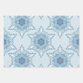 Ditsy Snowflake pattern backgrounds textures Geschenkpapier Set (Vorderseite)