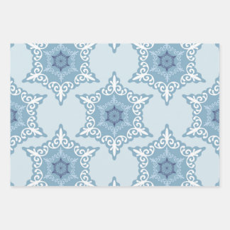 Ditsy Snowflake pattern backgrounds textures Geschenkpapier Set