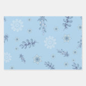 Ditsy Snowflake pattern backgrounds textures Geschenkpapier Set (Vorderseite 2)