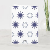 Ditsy Snowflake pattern backgrounds textures Karte (Rückseite)