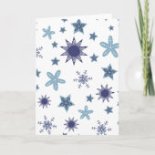 Ditsy Snowflake pattern backgrounds textures Karte (Vorderseite)