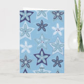 Ditsy Snowflake pattern backgrounds textures Karte (Rückseite)