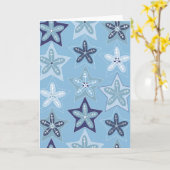 Ditsy Snowflake pattern backgrounds textures Karte (Gelbe Blume)