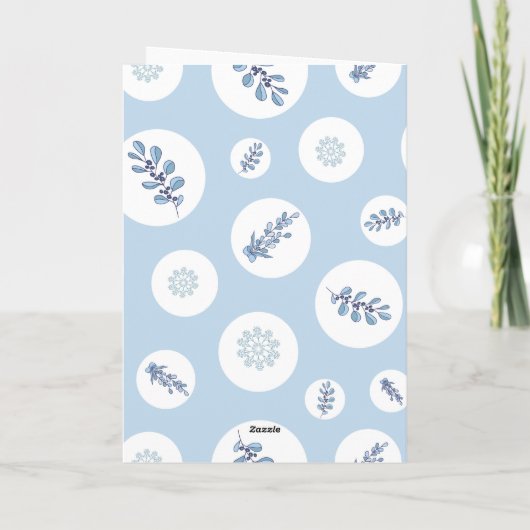 Ditsy Snowflake pattern backgrounds textures Karte (Rückseite)