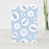 Ditsy Snowflake pattern backgrounds textures Karte (Vorderseite)