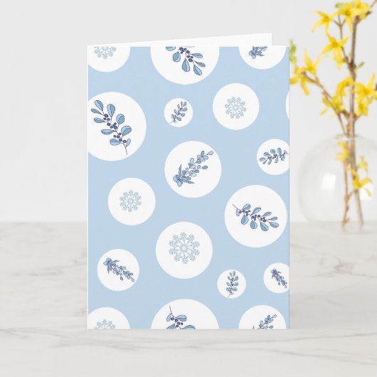 Ditsy Snowflake pattern backgrounds textures Karte (Gelbe Blume)