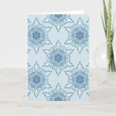 Ditsy Snowflake pattern backgrounds textures Karte (Vorderseite)