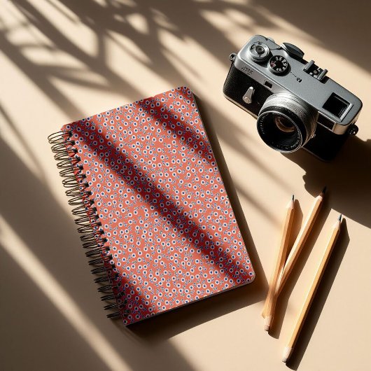 Ditsy White Daisies & Cobalt Leaves – Mini Floral Planer